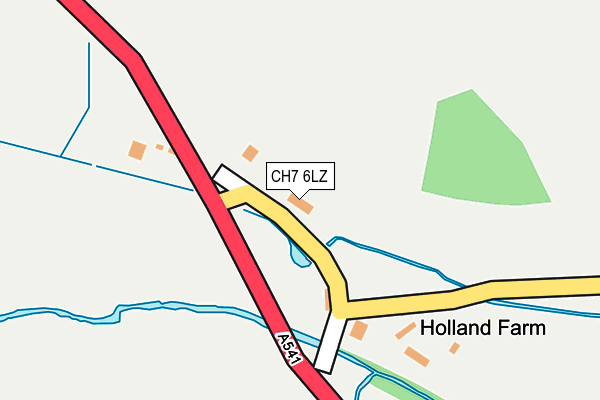 CH7 6LZ map - OS OpenMap – Local (Ordnance Survey)