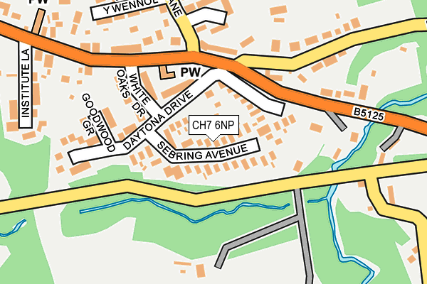 CH7 6NP map - OS OpenMap – Local (Ordnance Survey)