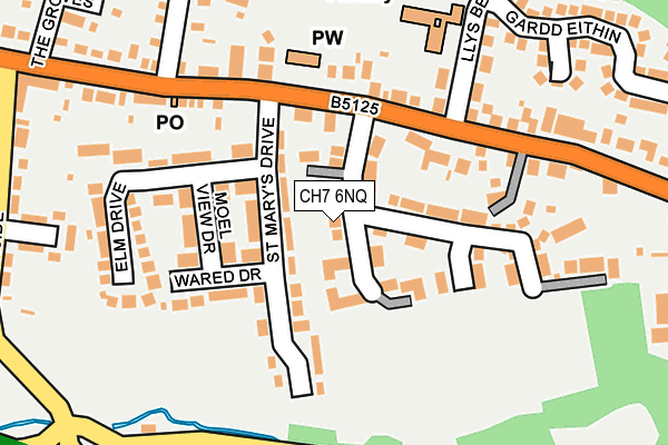 CH7 6NQ map - OS OpenMap – Local (Ordnance Survey)