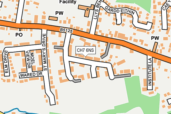 CH7 6NS map - OS OpenMap – Local (Ordnance Survey)