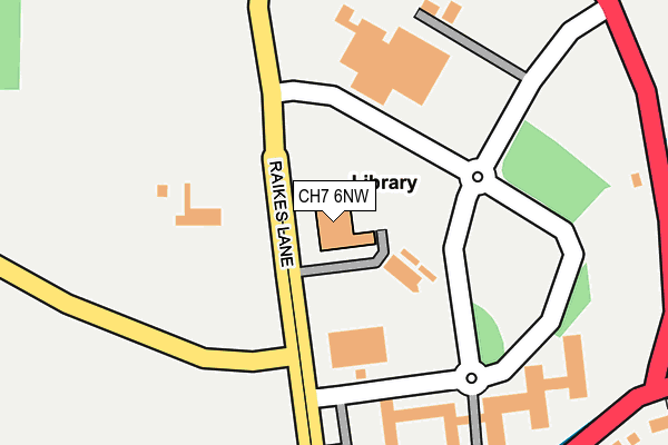 CH7 6NW map - OS OpenMap – Local (Ordnance Survey)