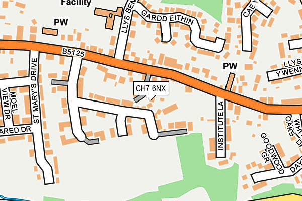 CH7 6NX map - OS OpenMap – Local (Ordnance Survey)