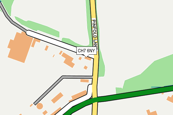 CH7 6NY map - OS OpenMap – Local (Ordnance Survey)