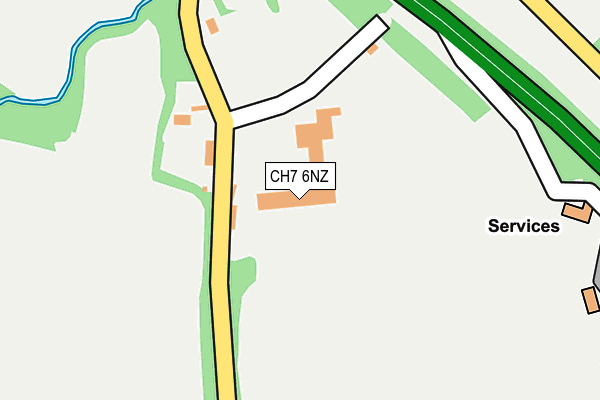 CH7 6NZ map - OS OpenMap – Local (Ordnance Survey)