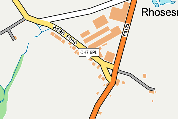 CH7 6PL map - OS OpenMap – Local (Ordnance Survey)