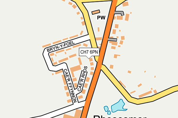 CH7 6PN map - OS OpenMap – Local (Ordnance Survey)