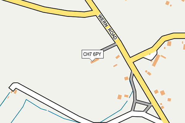 CH7 6PY map - OS OpenMap – Local (Ordnance Survey)
