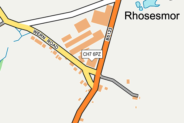 CH7 6PZ map - OS OpenMap – Local (Ordnance Survey)