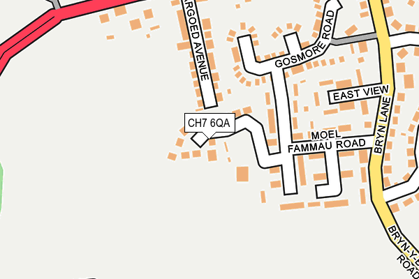 CH7 6QA map - OS OpenMap – Local (Ordnance Survey)