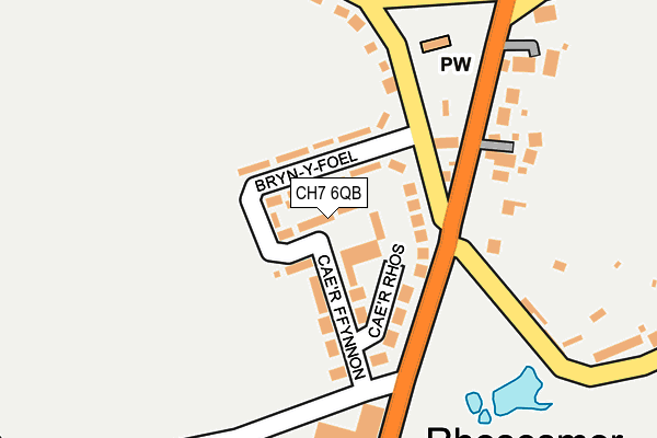 CH7 6QB map - OS OpenMap – Local (Ordnance Survey)