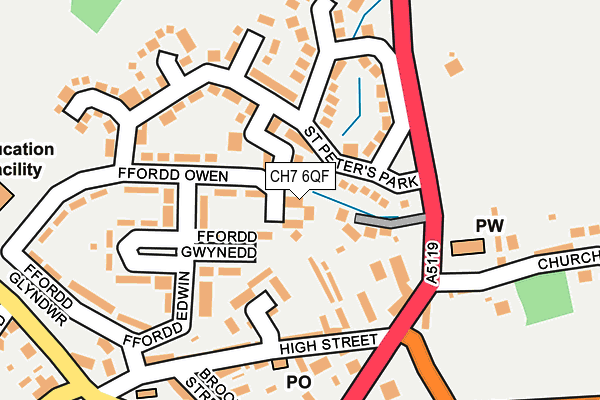 CH7 6QF map - OS OpenMap – Local (Ordnance Survey)