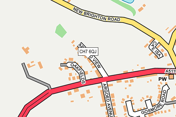 CH7 6QJ map - OS OpenMap – Local (Ordnance Survey)