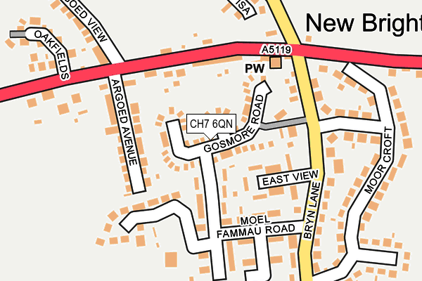 CH7 6QN map - OS OpenMap – Local (Ordnance Survey)