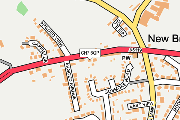 CH7 6QP map - OS OpenMap – Local (Ordnance Survey)