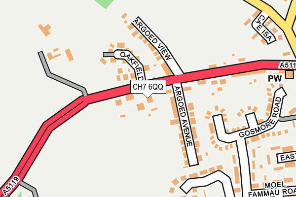 CH7 6QQ map - OS OpenMap – Local (Ordnance Survey)