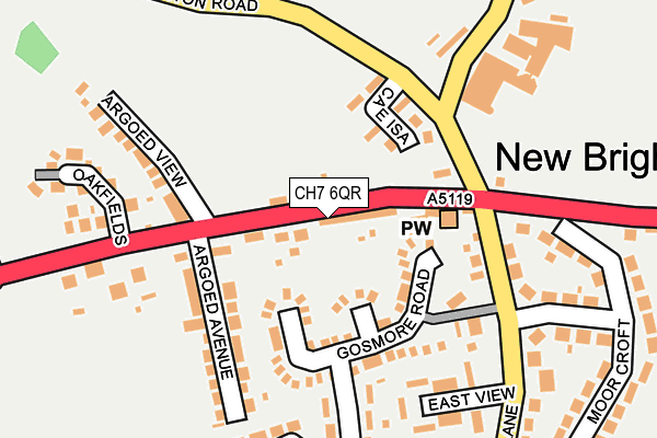 CH7 6QR map - OS OpenMap – Local (Ordnance Survey)