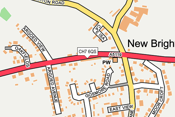 CH7 6QS map - OS OpenMap – Local (Ordnance Survey)