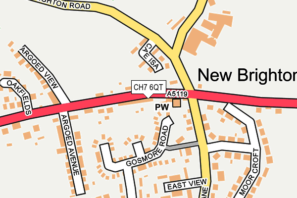 CH7 6QT map - OS OpenMap – Local (Ordnance Survey)