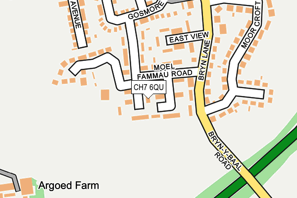 CH7 6QU map - OS OpenMap – Local (Ordnance Survey)