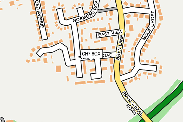 CH7 6QX map - OS OpenMap – Local (Ordnance Survey)