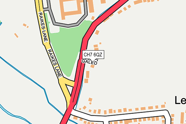 CH7 6QZ map - OS OpenMap – Local (Ordnance Survey)