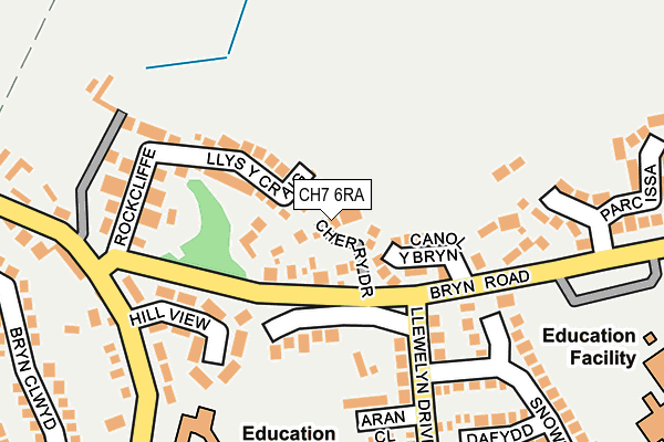 CH7 6RA map - OS OpenMap – Local (Ordnance Survey)