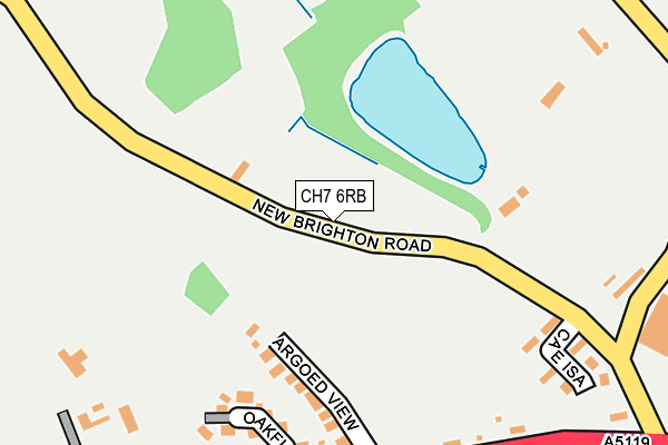 CH7 6RB map - OS OpenMap – Local (Ordnance Survey)