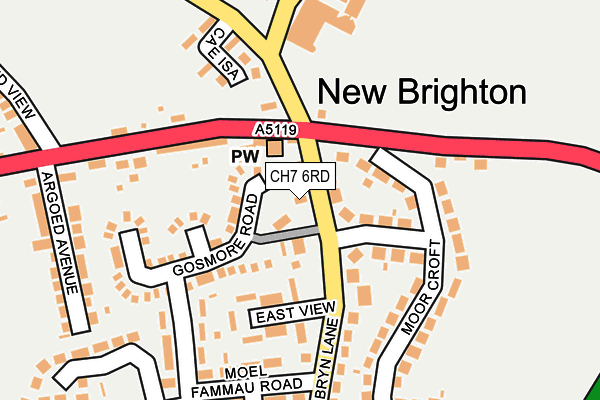 CH7 6RD map - OS OpenMap – Local (Ordnance Survey)