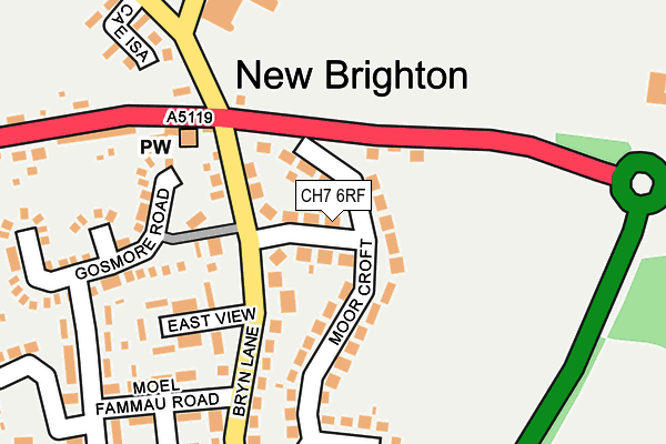 CH7 6RF map - OS OpenMap – Local (Ordnance Survey)