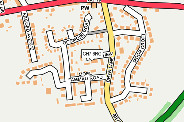 CH7 6RG map - OS OpenMap – Local (Ordnance Survey)