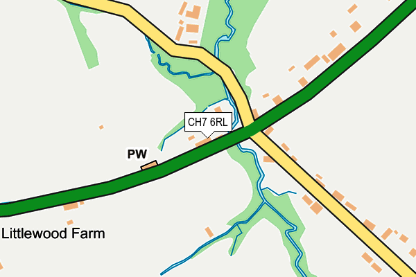 CH7 6RL map - OS OpenMap – Local (Ordnance Survey)