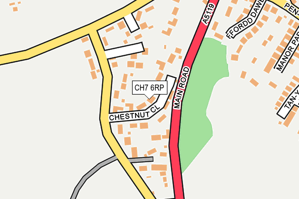 CH7 6RP map - OS OpenMap – Local (Ordnance Survey)