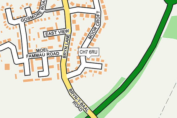 CH7 6RU map - OS OpenMap – Local (Ordnance Survey)
