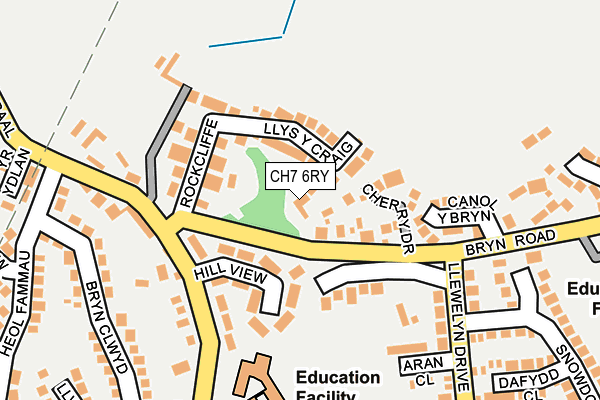 CH7 6RY map - OS OpenMap – Local (Ordnance Survey)