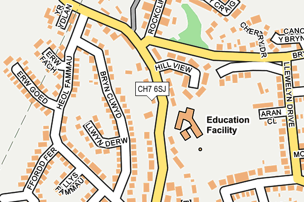 CH7 6SJ map - OS OpenMap – Local (Ordnance Survey)