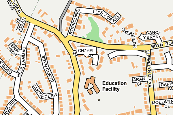 CH7 6SL map - OS OpenMap – Local (Ordnance Survey)