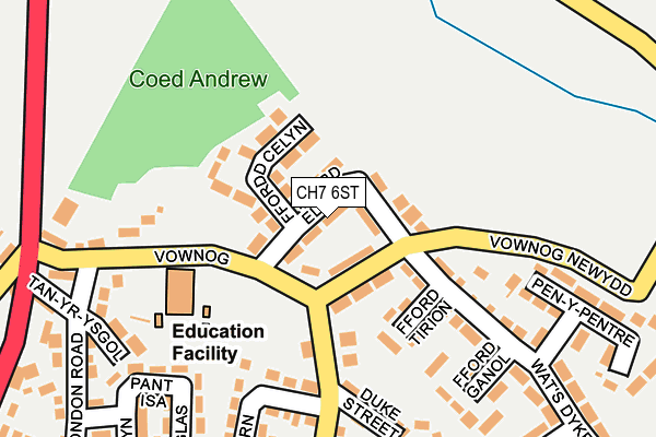 CH7 6ST map - OS OpenMap – Local (Ordnance Survey)