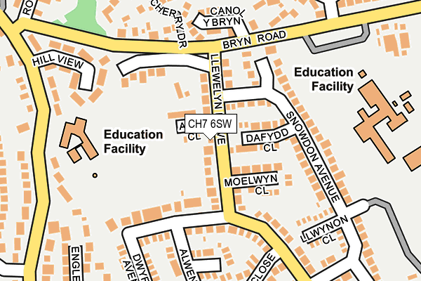 Map of ABBEY GARAGE DOORS (NW) LTD at local scale