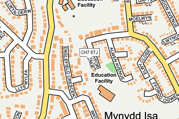CH7 6TJ map - OS OpenMap – Local (Ordnance Survey)