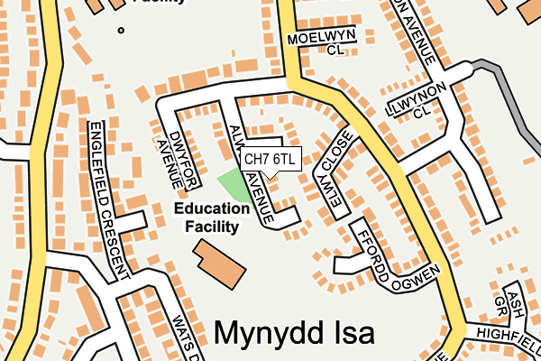 CH7 6TL map - OS OpenMap – Local (Ordnance Survey)