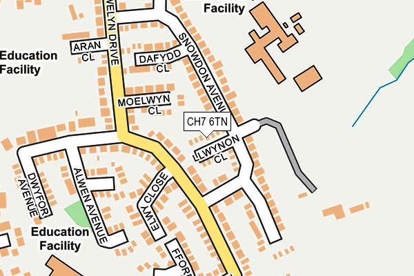 CH7 6TN map - OS OpenMap – Local (Ordnance Survey)