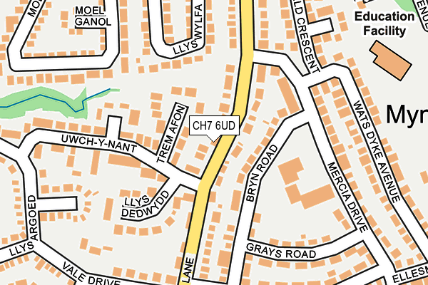 CH7 6UD map - OS OpenMap – Local (Ordnance Survey)