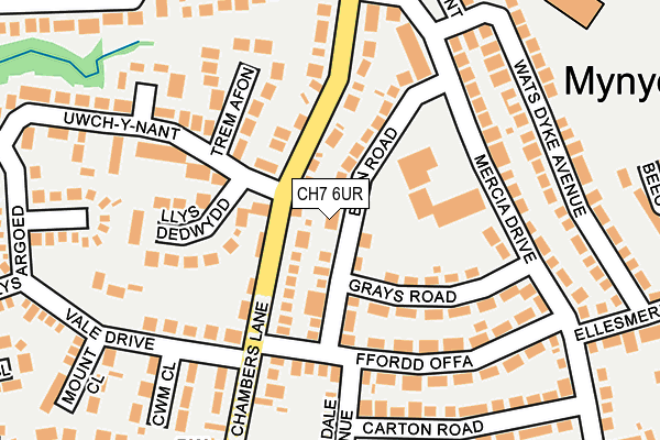 CH7 6UR map - OS OpenMap – Local (Ordnance Survey)