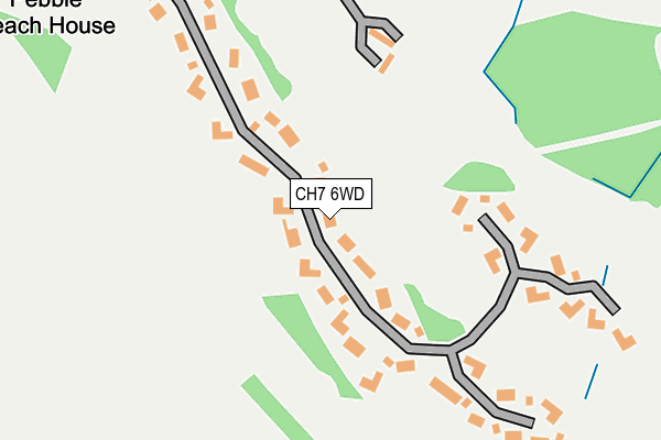 CH7 6WD map - OS OpenMap – Local (Ordnance Survey)