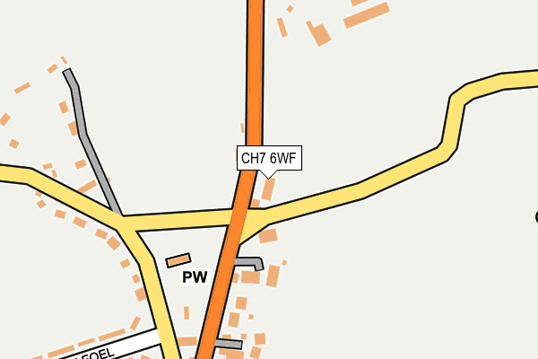 CH7 6WF map - OS OpenMap – Local (Ordnance Survey)