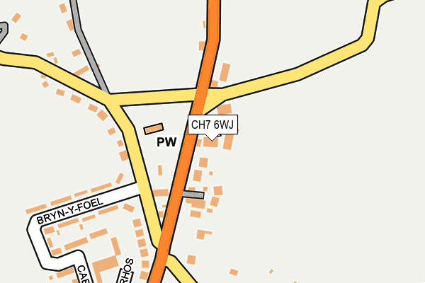 CH7 6WJ map - OS OpenMap – Local (Ordnance Survey)