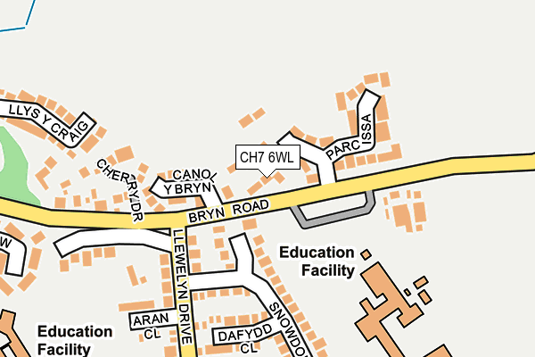 CH7 6WL map - OS OpenMap – Local (Ordnance Survey)