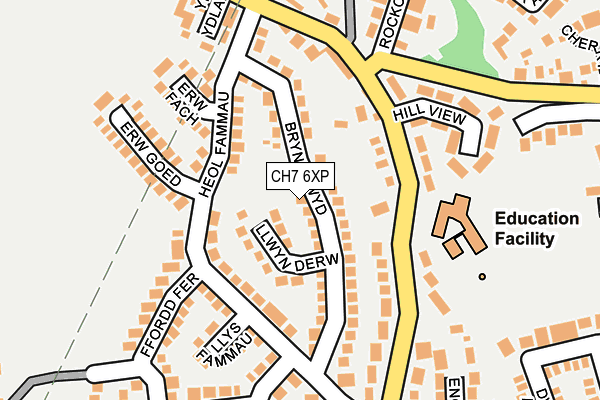CH7 6XP map - OS OpenMap – Local (Ordnance Survey)