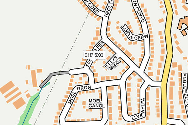 CH7 6XQ map - OS OpenMap – Local (Ordnance Survey)