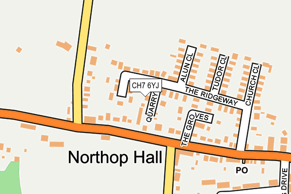 CH7 6YJ map - OS OpenMap – Local (Ordnance Survey)